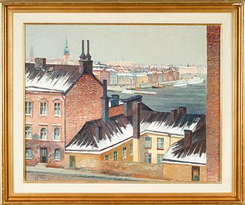 STIG JONZON, olja på pannå, signerad och daterad 1966.