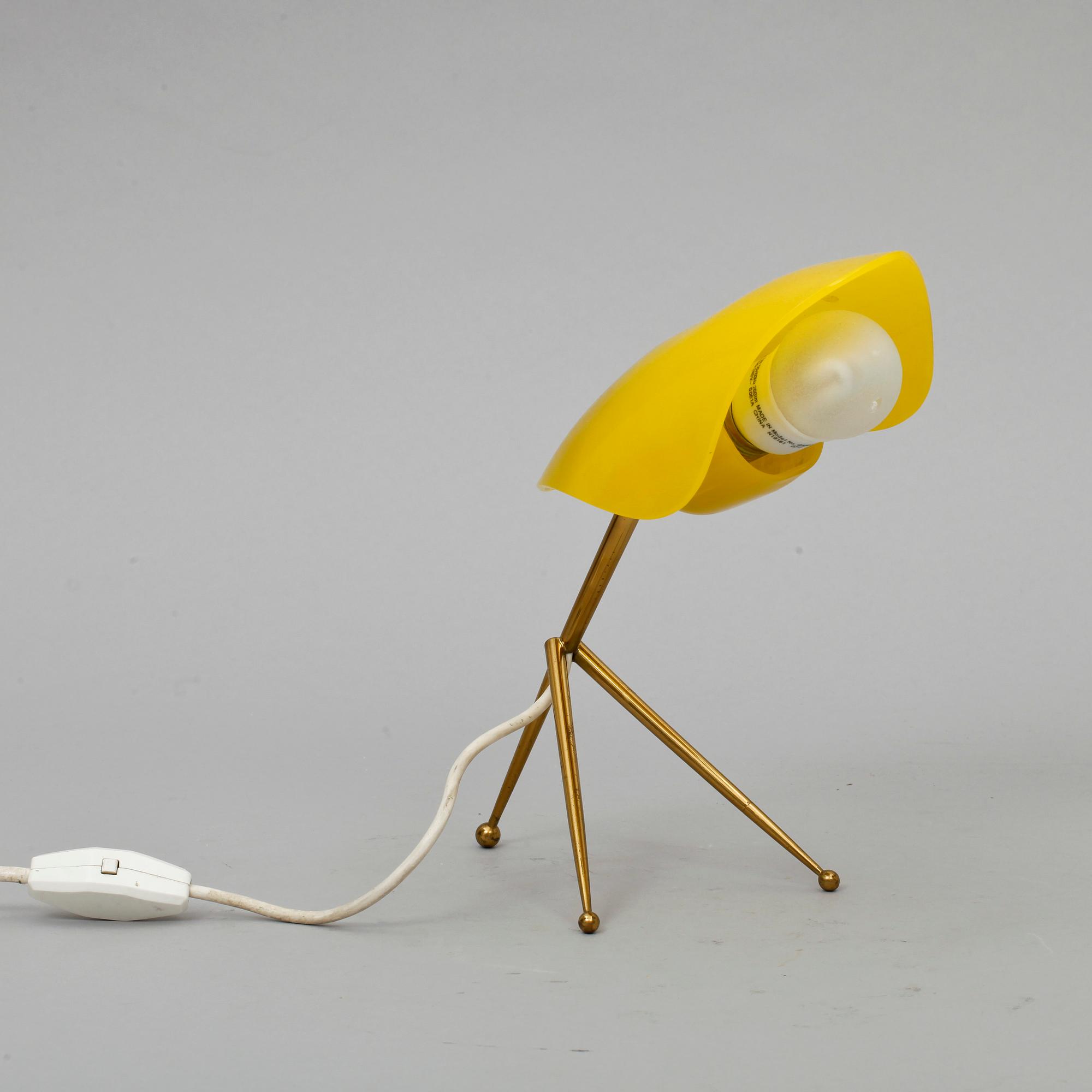 BORDSLAMPA, 1900-talets mitt.