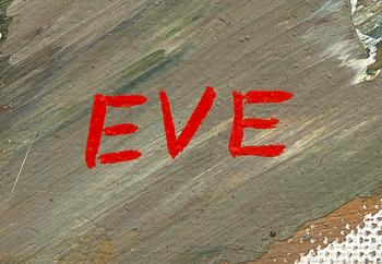 Eve Eriksson, oil on canvas, signed and dated a tergo 1967.