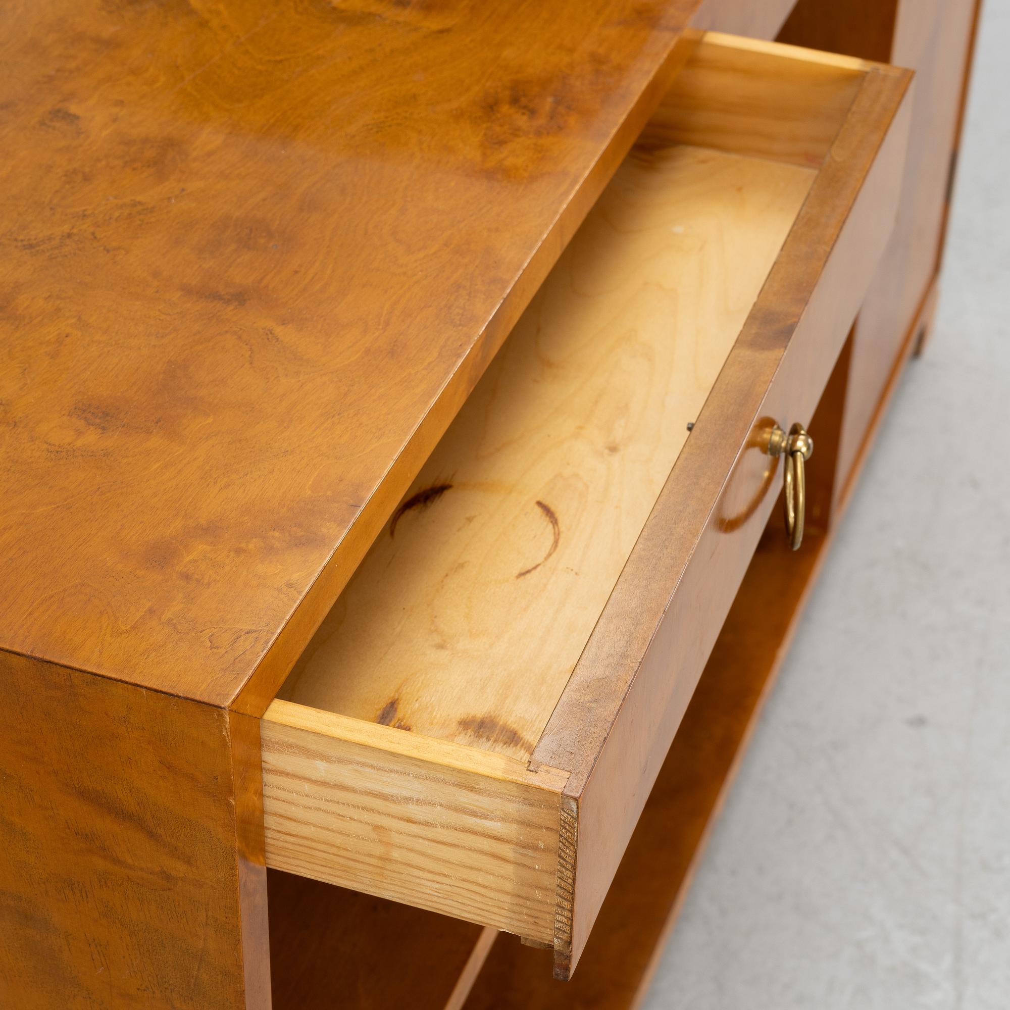 Bookcase with cabinet, functionalist, 1930s.