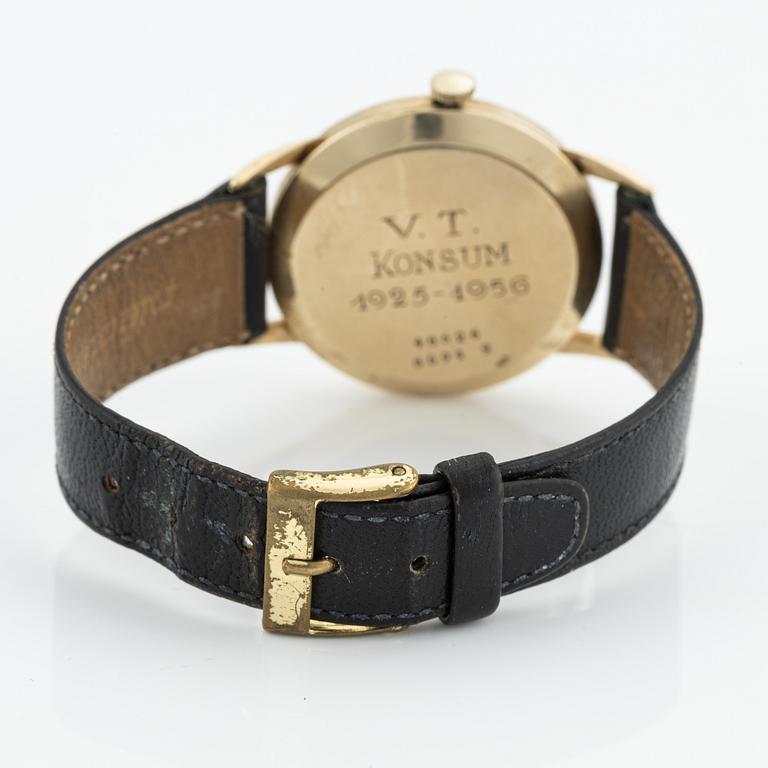 Certina, armbandsur, 14K guld, 33 mm.