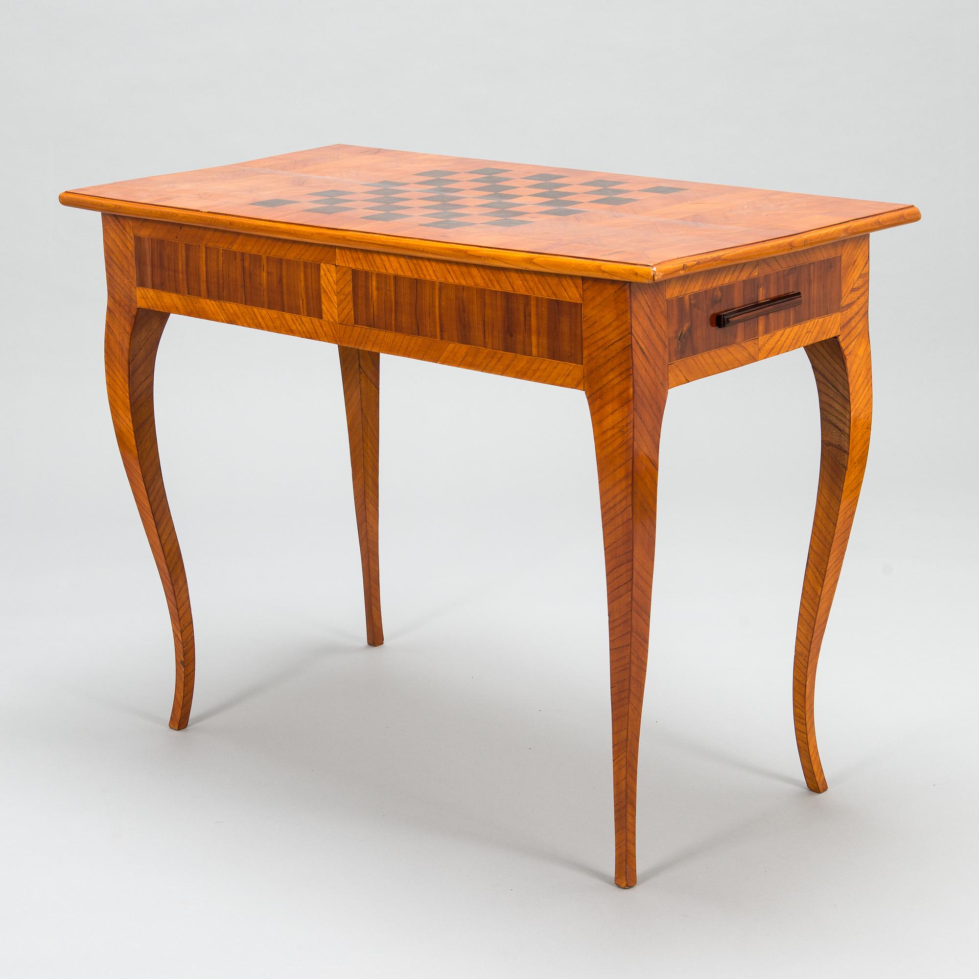 Spelbord, rokoko, Sverige ca 1770.