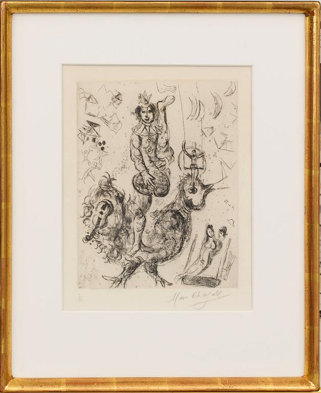MARC CHAGALL, etsning, signerad och numrerad 2/35.