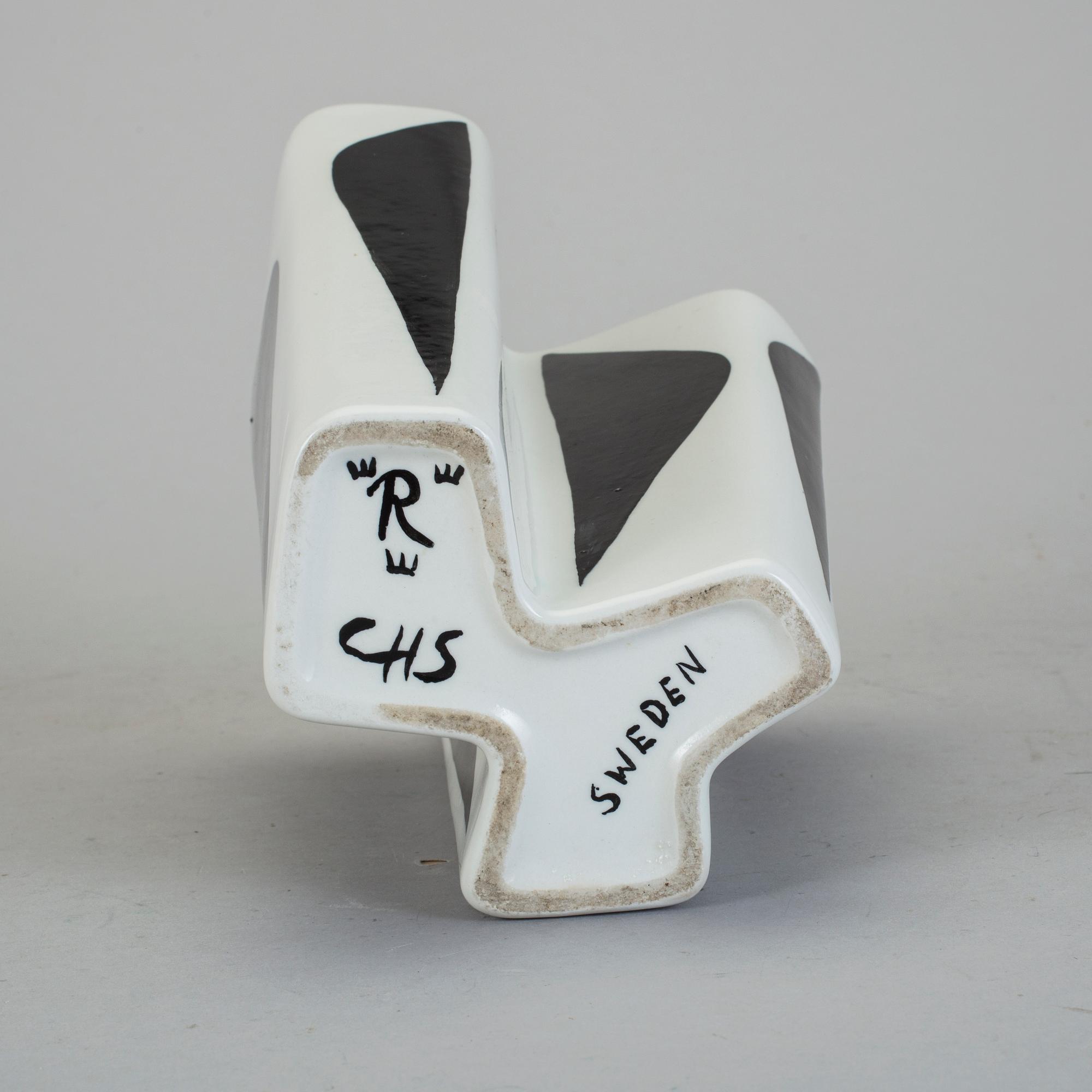 VAS, flintgods. Carl-Harry Stålhane, Rörstrand 1950-tal.