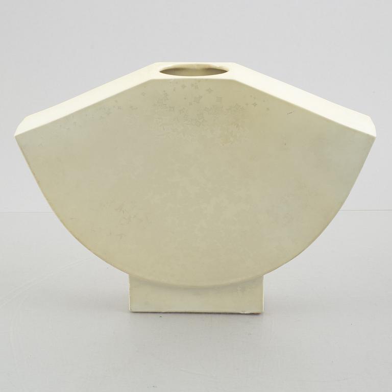 Margareta Hennix, a set of three, "Moonlander", stoneware vases, Gustavsberg Studio 1988.