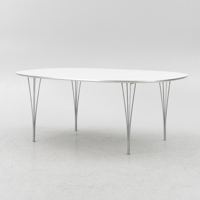 Bruno Mathsson, & Piet Hein, dining table, "Superellipse", Fritz Hansen, Denmark, 1987,