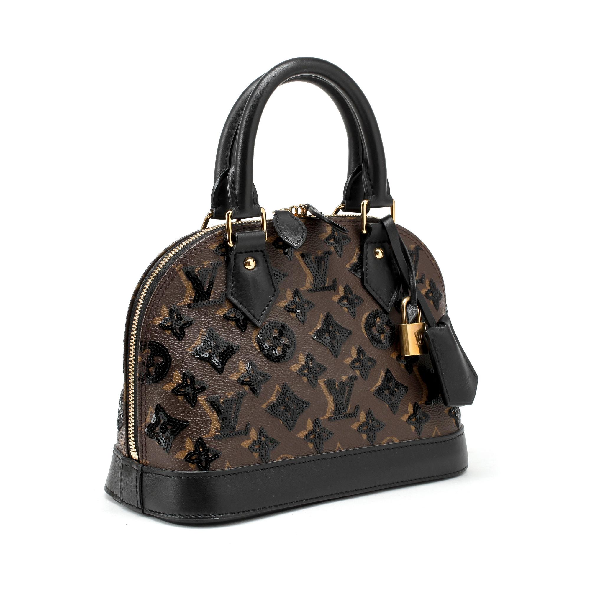 LOUIS VUITTON, handväska "Alma BB Monograme Ellipse Noir", limited edition 2011.