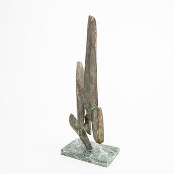 Folke Truedsson, skulptur signerad patinerad brons.