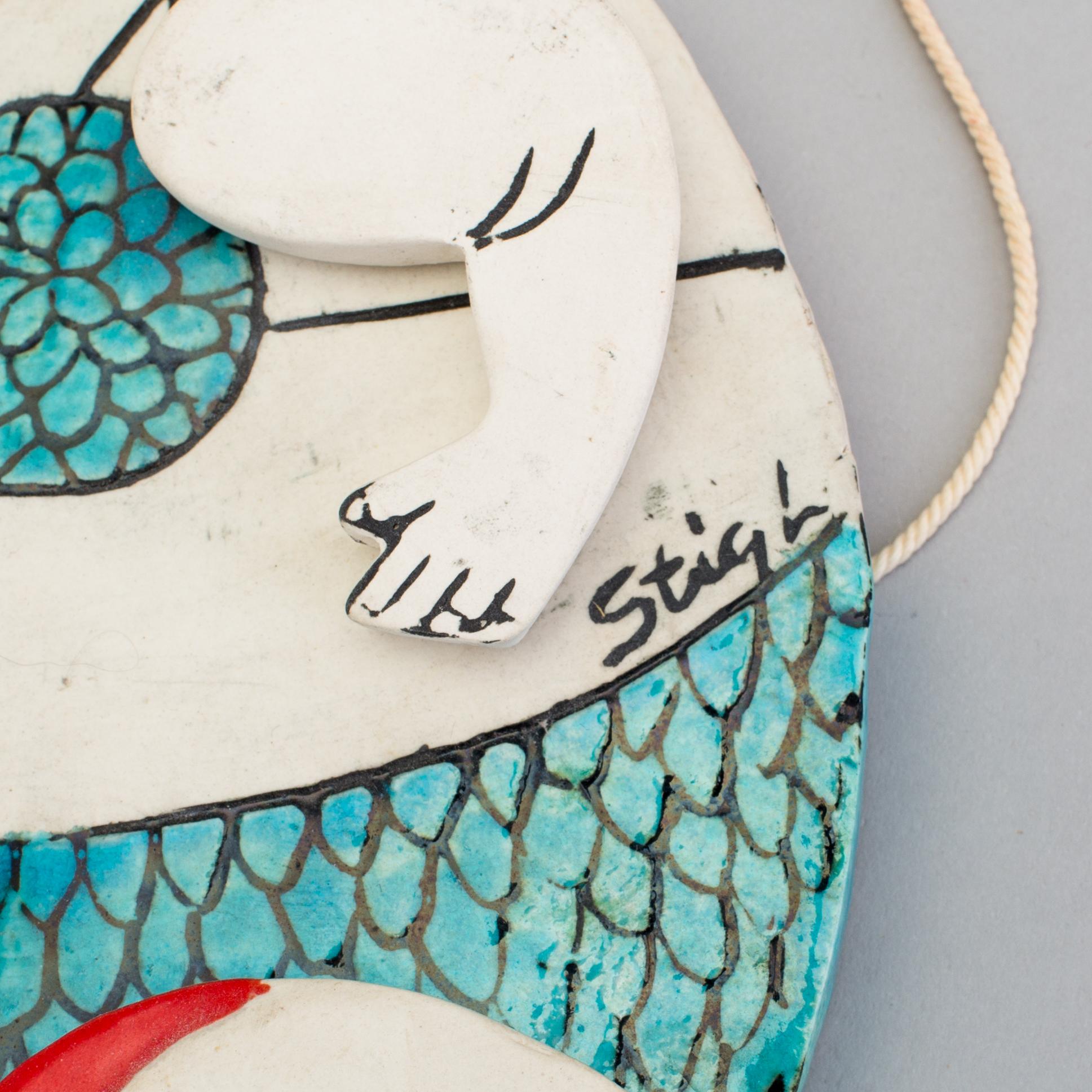 STIG LINDBERG, a stoneware "jumping jack", Gustavsberg 1970s.