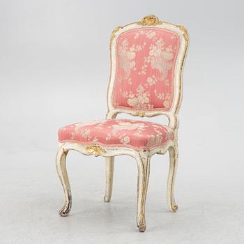 A Rococo chair, second half of the 18th century.