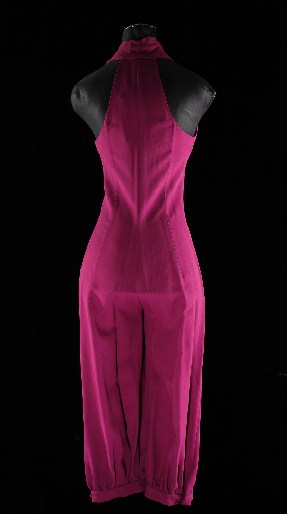 A plum-coloured jumpsiut by Biba.