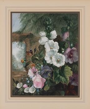 Roses and butterfly.