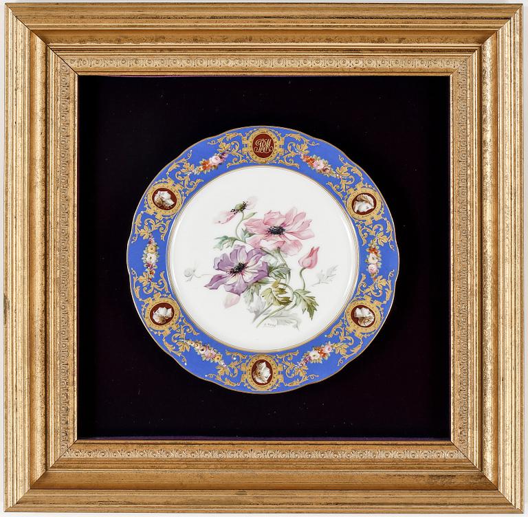 TALLRIKAR, 6 stycken, sannolikt Tyskland/Österrike, 1800-talets sista kvartal.