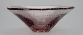 SKÅLFAT, glas, sign. Gunnel Nyman, Notsjö -51.