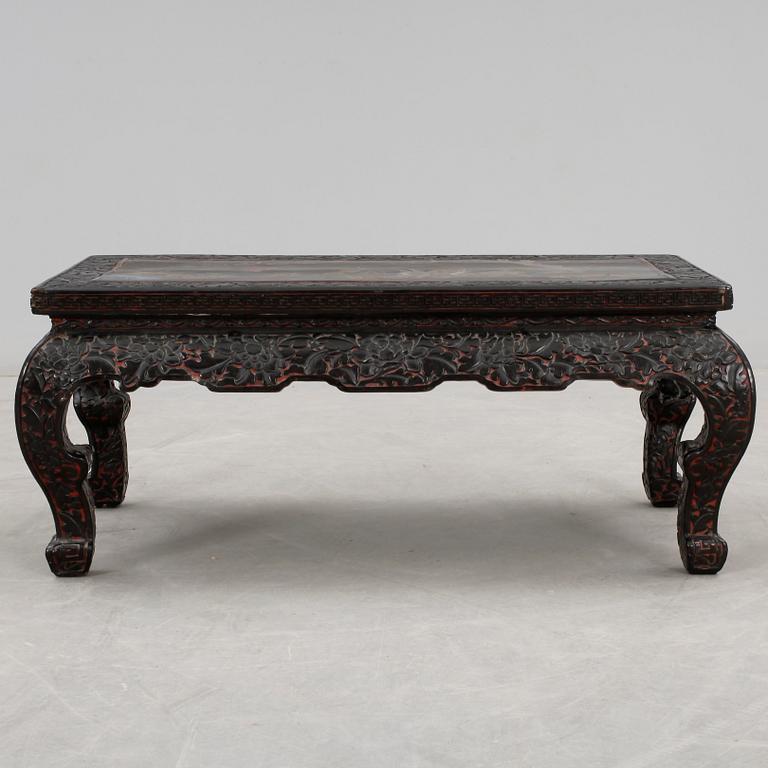 A lacquered 'Low table', late Qing dynasty (1644-1912).