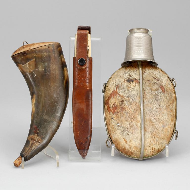 PLUNTA, KRUTHORN samt JAKTKNIV. 1900-tal.