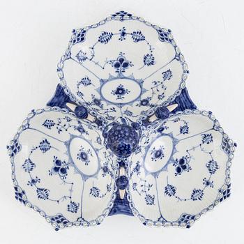 Cabaret, porcelain, Musselmalet, "Helblonde", Royal Copenhagen Denmark.