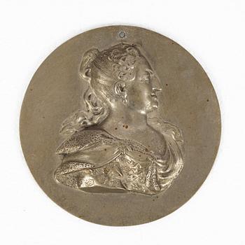 Monarchs and regents of Sweden, twenty metal portrait medallions, 19th20th century.