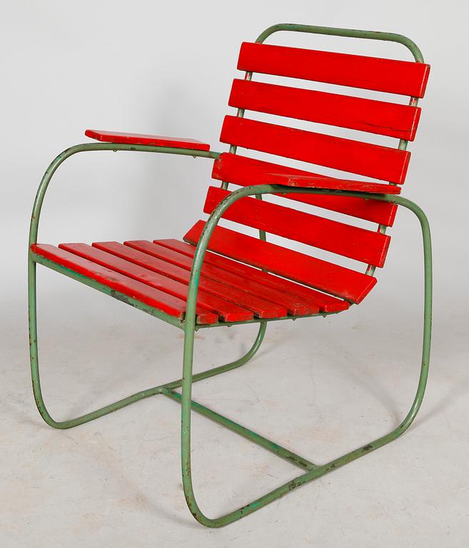 TRÄDGÅRDSMÖBEL, 2 delar, 1900-talets mitt.