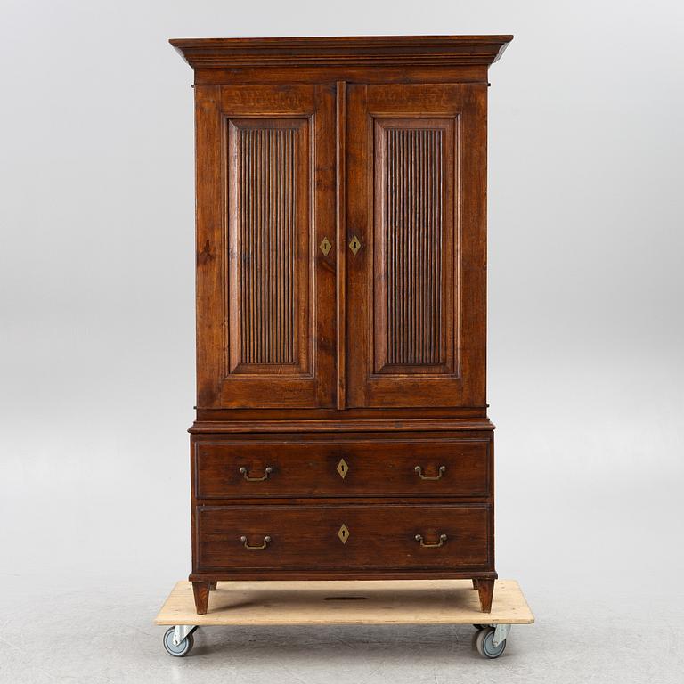 A Gustavian cabinet, end of the 18th century.