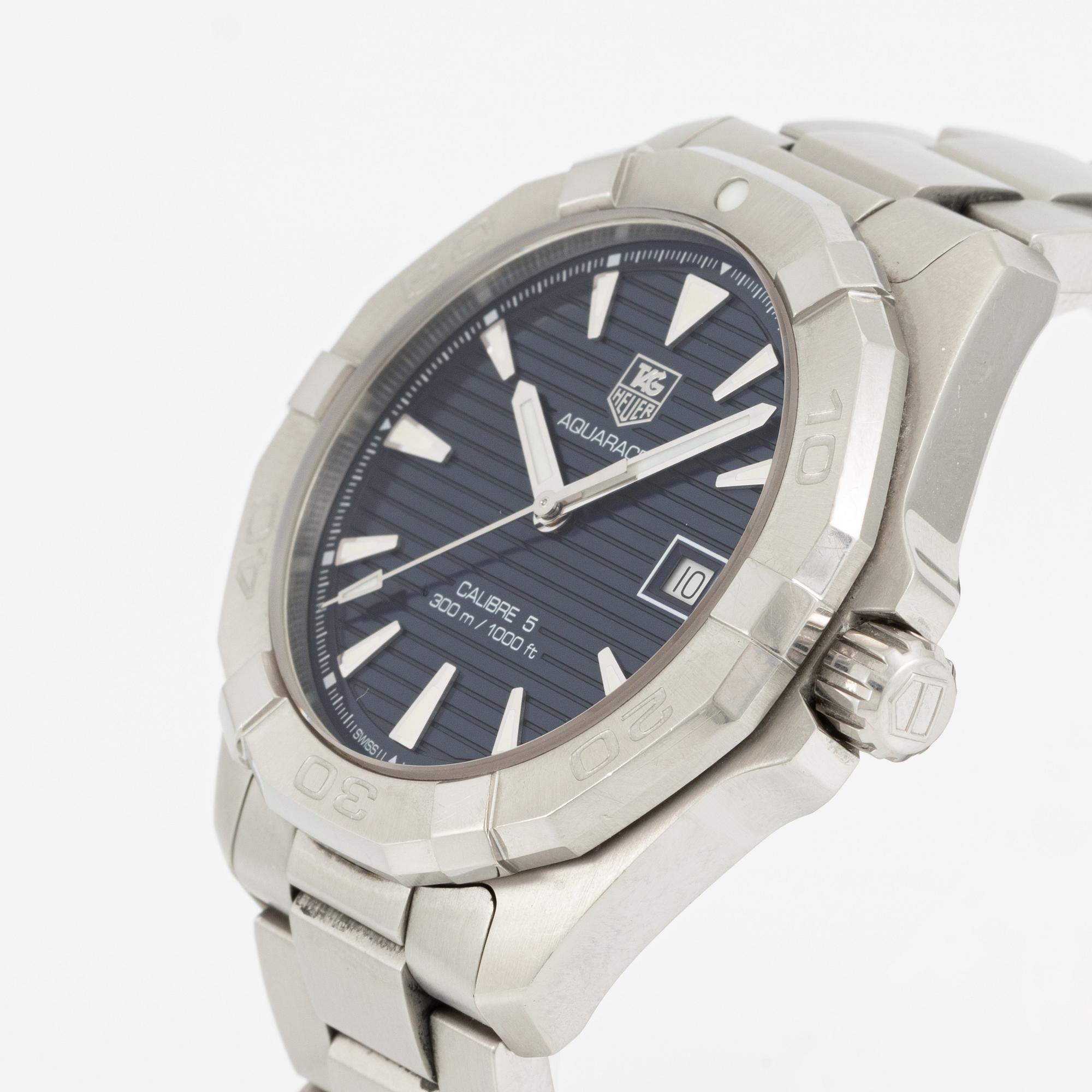 TAG Heuer, Aquaracer, Calibre 5, wristwatch, 41 mm.