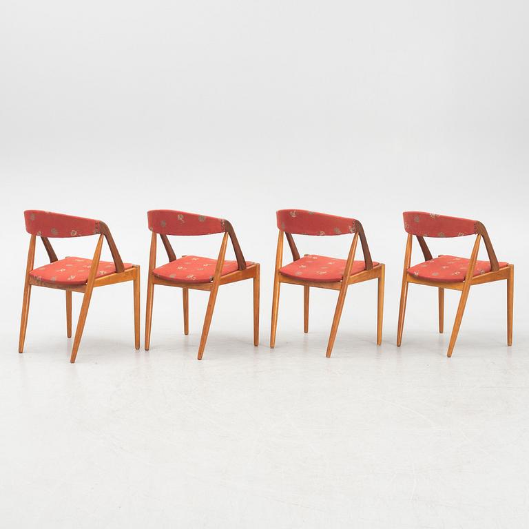 Kai Kristiansen, chairs, 4 pcs, "Pige/T21", Denmark, 1950s/60s.