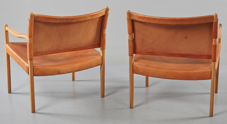 KARMSTOLAR, ett par, 1950/60-tal.