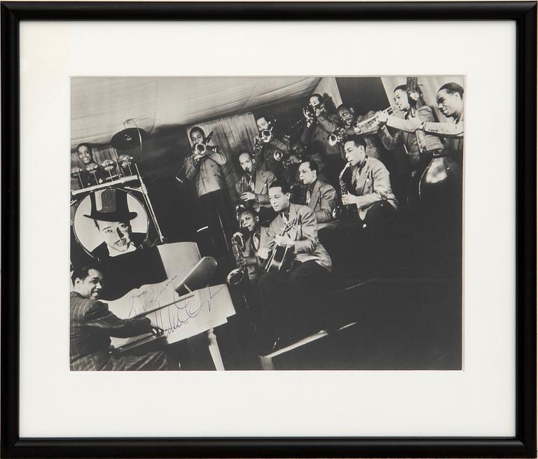 Duke Ellington silvergelatinfoto av Sören Hoffman med signering.