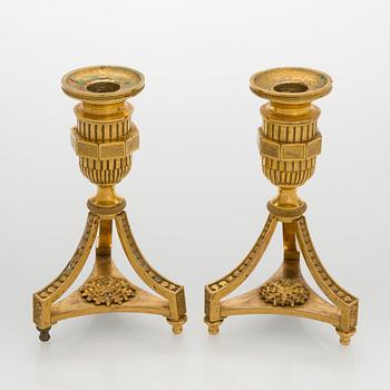 A pair of early 19th century candlesticks, France/Russia.