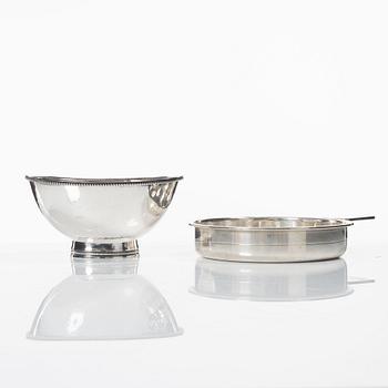 Cup and bowl, silver, W.A. Bolin and Eric Löfman.