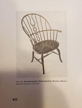 Uno Åhrén, tillskriven, karmstol, Gemla, Diö ca 1927.