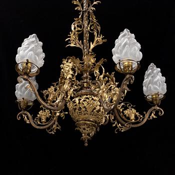 A late 19th Century chandelier.