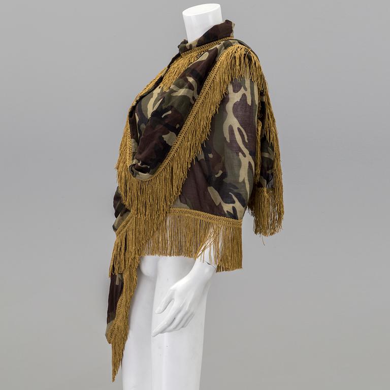 A cotton shawl by Saint Laurent.