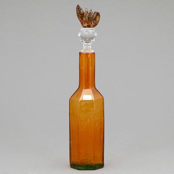 KARAFF, glas, "Puteli", Oiva Toikka, Nuutajärvi, Notsjö, 1970-tal.