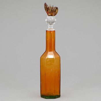 KARAFF, glas, "Puteli", Oiva Toikka, Nuutajärvi, Notsjö, 1970-tal.