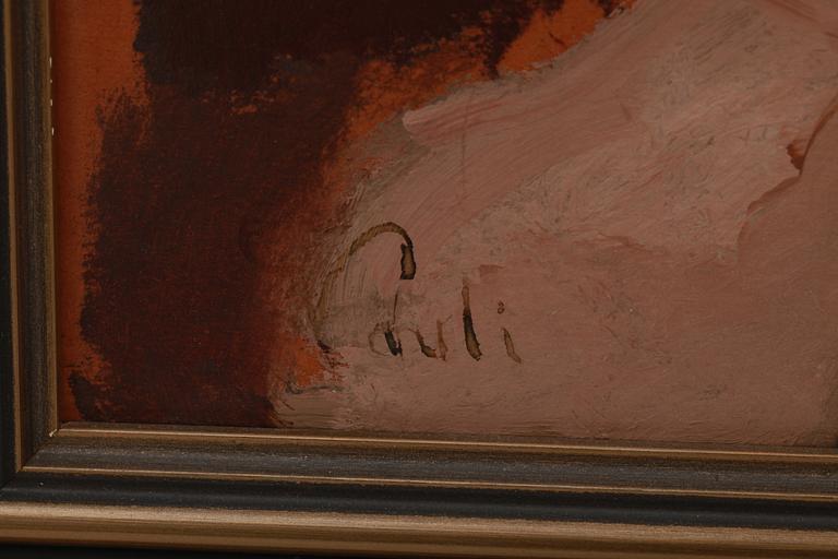 GEORG PAULI, olja på pannå, sign.