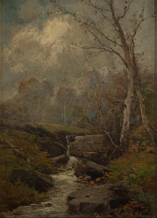 GUSTAF RYDBERG, oil on paper-panel, signed G. Rydberg.