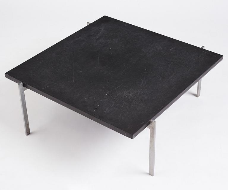 Poul Kjaerholm, a black stone top 'PK61' table, edition E Kold Christensen, Denmark.
