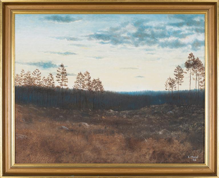 LENNART SAND, oil on canvas, signed and dated -82.