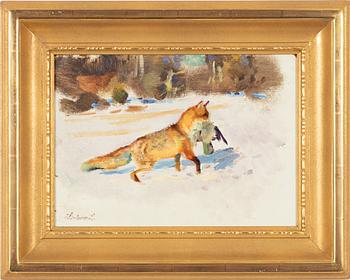 Lindorm Liljefors, Räv med byte.