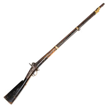 An Imperial Russian model 1847 dragoon percussion rifle.