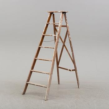 a 20th century wooden ladder.