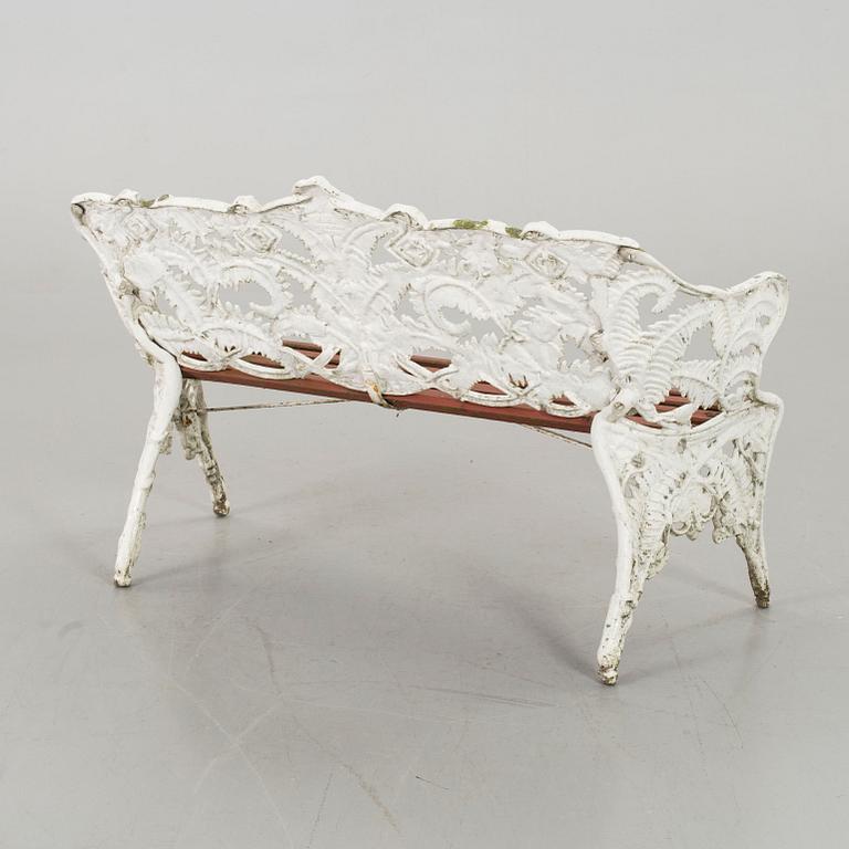 A GARDEN SOFA, Melins Metallgjuteri Anderstorp, second half of 20th century.