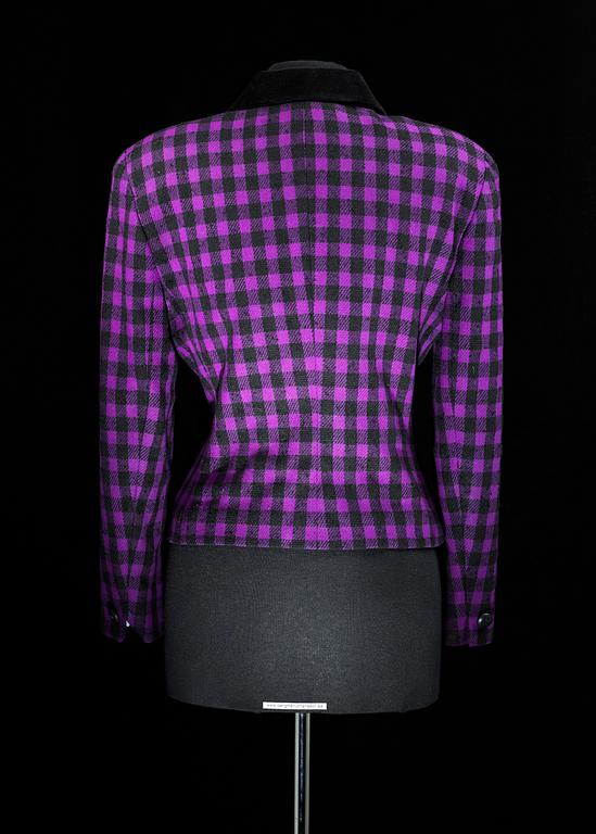 A wool jacket by Christian Dior.