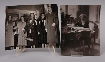 KUNGLIGA PRESSFOTOGRAFIER, 14 st, bla Pressens bild, Hovfotograf Bertil Norberg, 1930-50-tal.