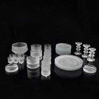 Tapio Wirkkala, glass ware, 42 pieces.