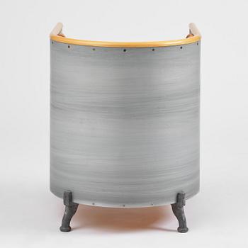 Mats Theselius, an "Aluminiumfåtölj" armchair, ed. 83/200, Källemo, Värnamo, post 1990.