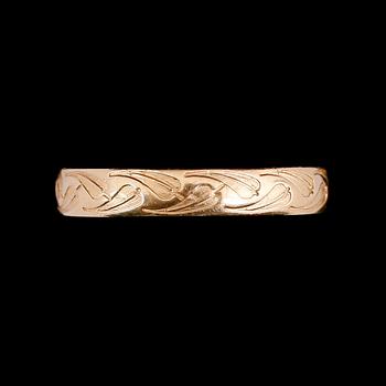 RING, 18 k guld. Vikt 7 g.