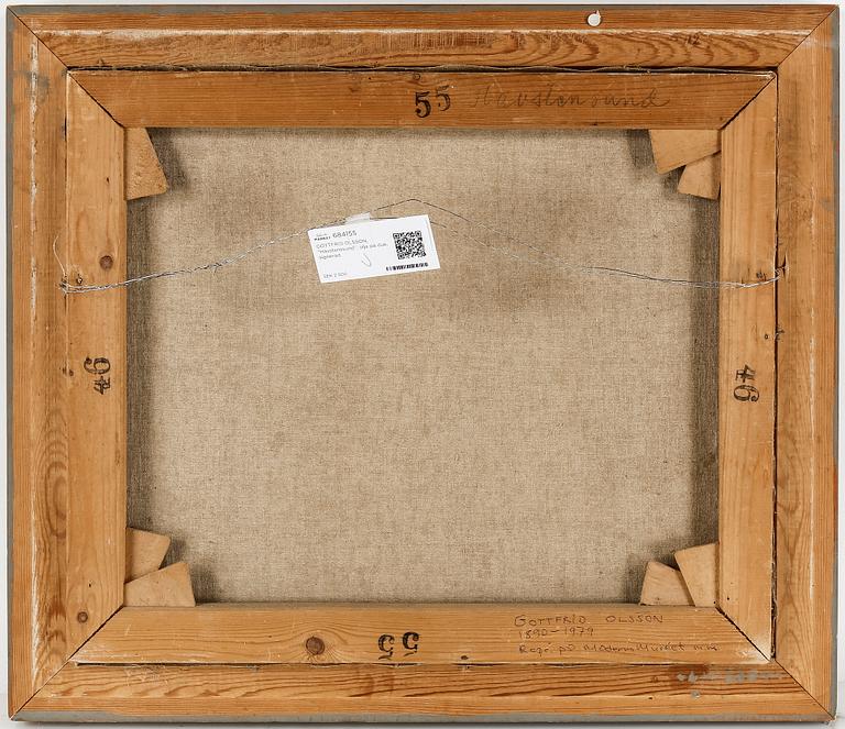 GOTTFRID OLSSON, "Havstenssund", olja på duk, signerad.