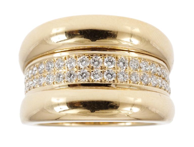 RING, Chopard, med  42 briljantslipade diamanter, tot. ca 0.75 ct.